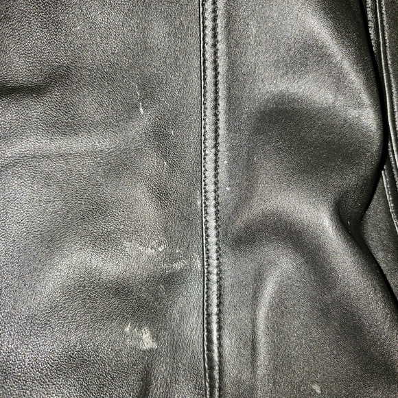 Vintage leather bomber jacket (flaws) - Picture 3 of 13